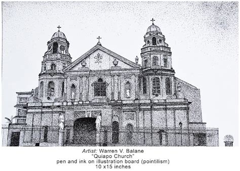 drawing na nagdadasal|Quiapo Church .